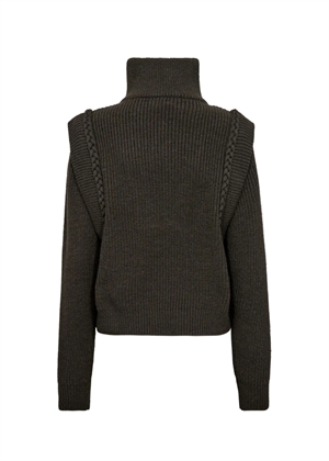 Yari zipper strik Dark Olive Copenhagen Muse 